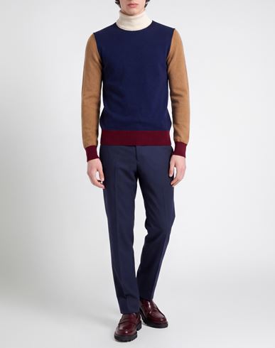 Man Turtleneck Navy Size 36 Polyamide, Wool, Viscose, Cashmere