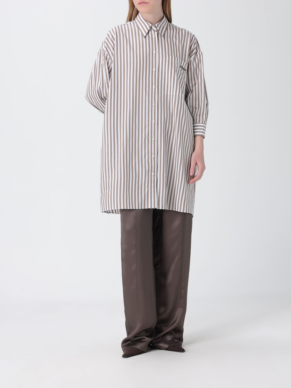 Shirt Woman color Brown