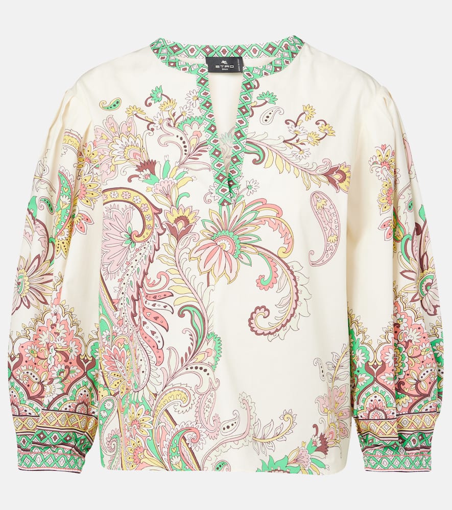Printed cotton top