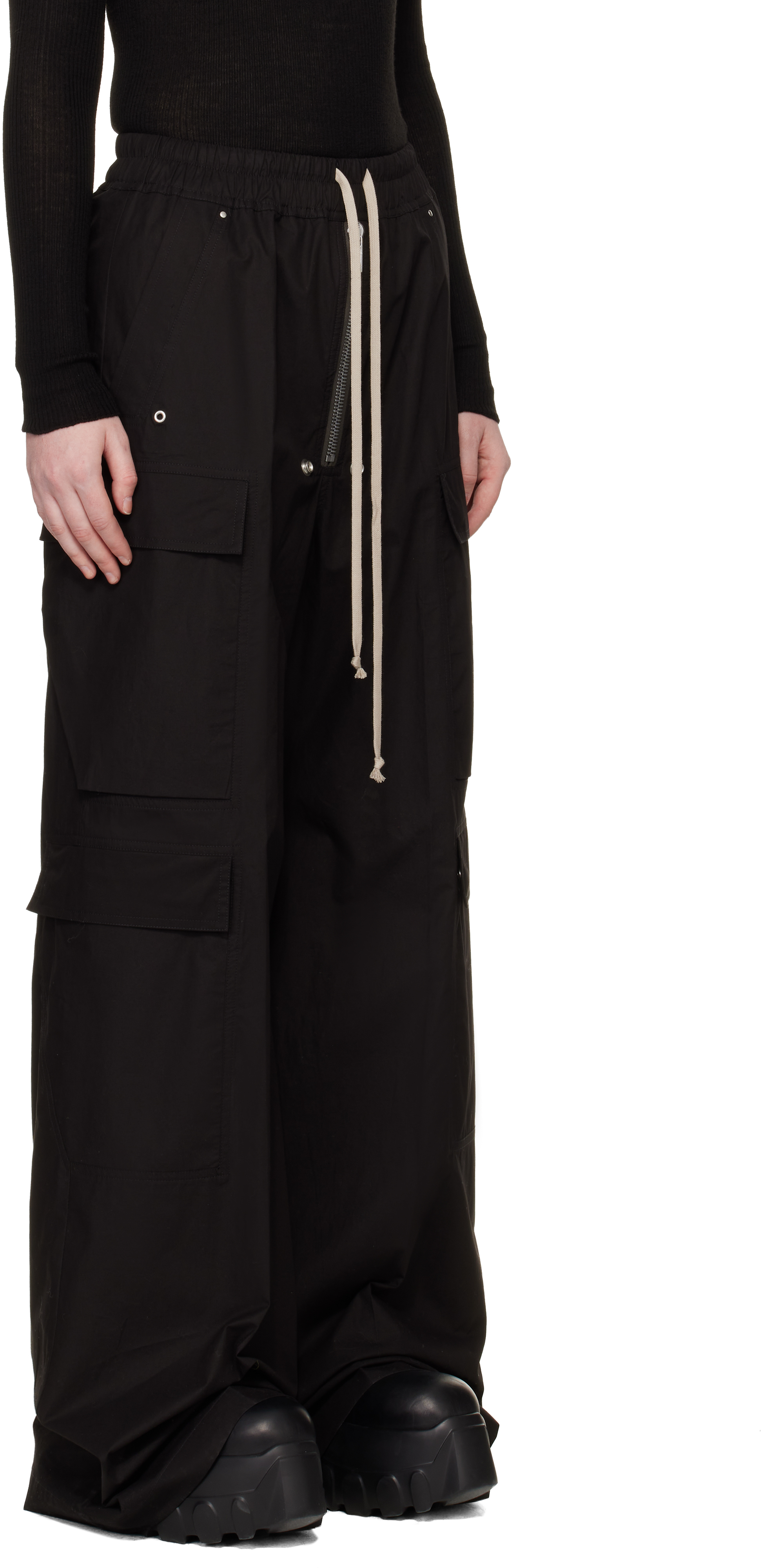 Black Temple Cargobelas Cargo Pants