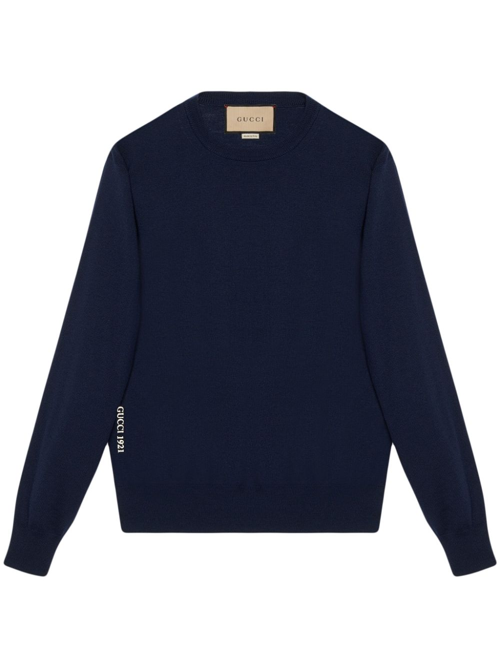Logo-embroidered Wool Jumper