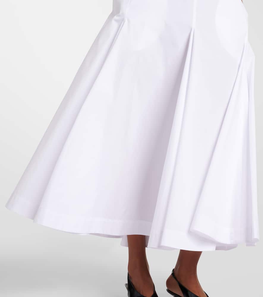 Cactus cotton poplin midi dress