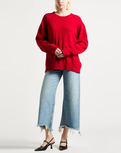 Woman Sweater Red Size XXL Virgin Wool