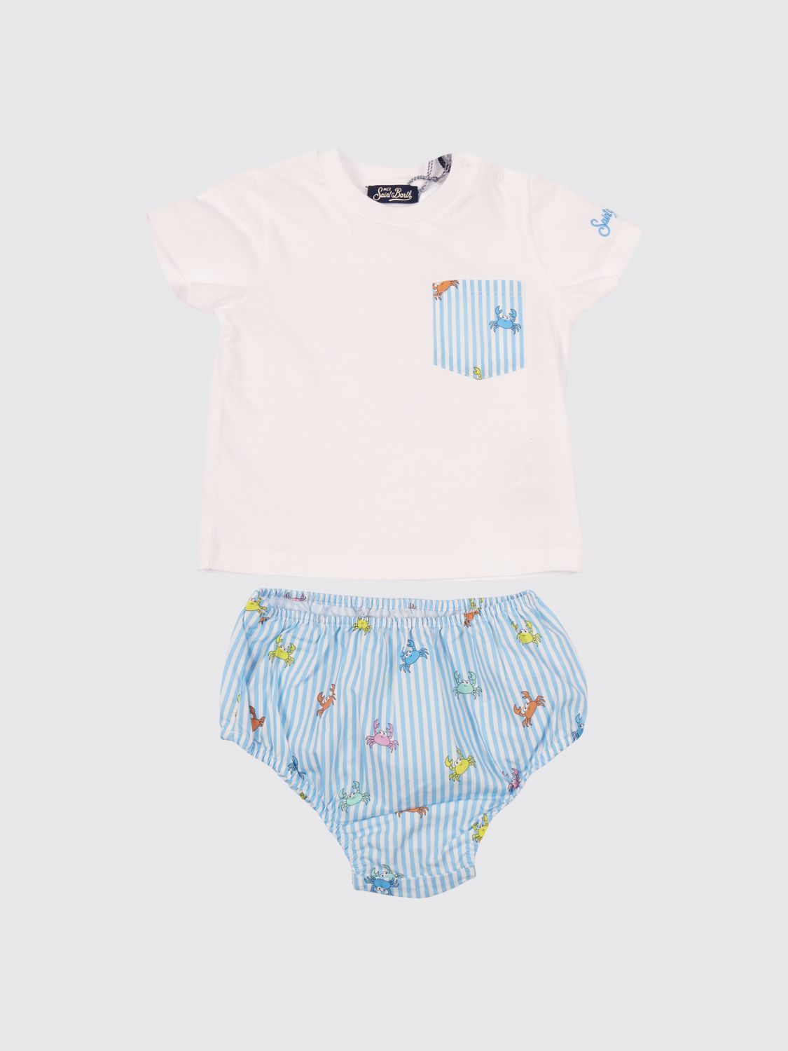 Samy Boy's 2-Piece Set with Striped Cotton T-shirt and Shorts