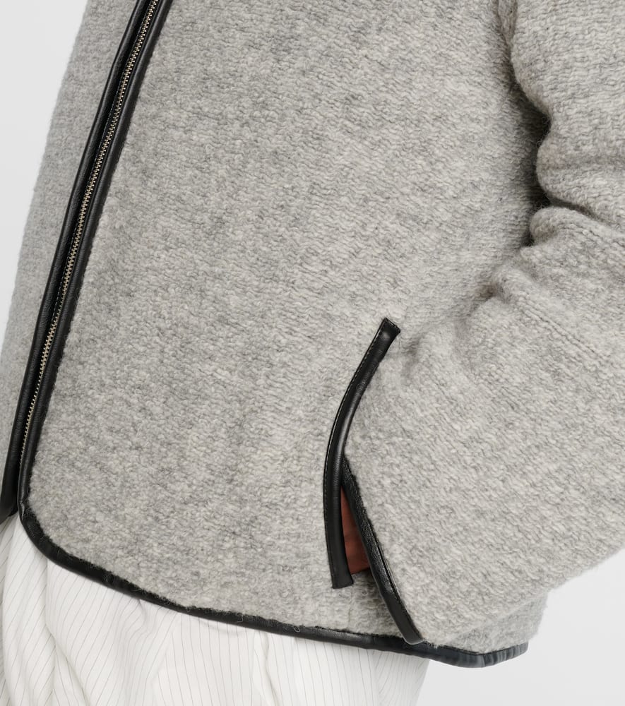Wool and cotton-blend jacket
