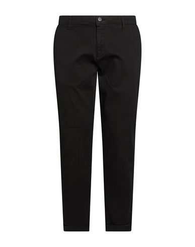 Man Pants Black Size 28 Cotton, Elastane
