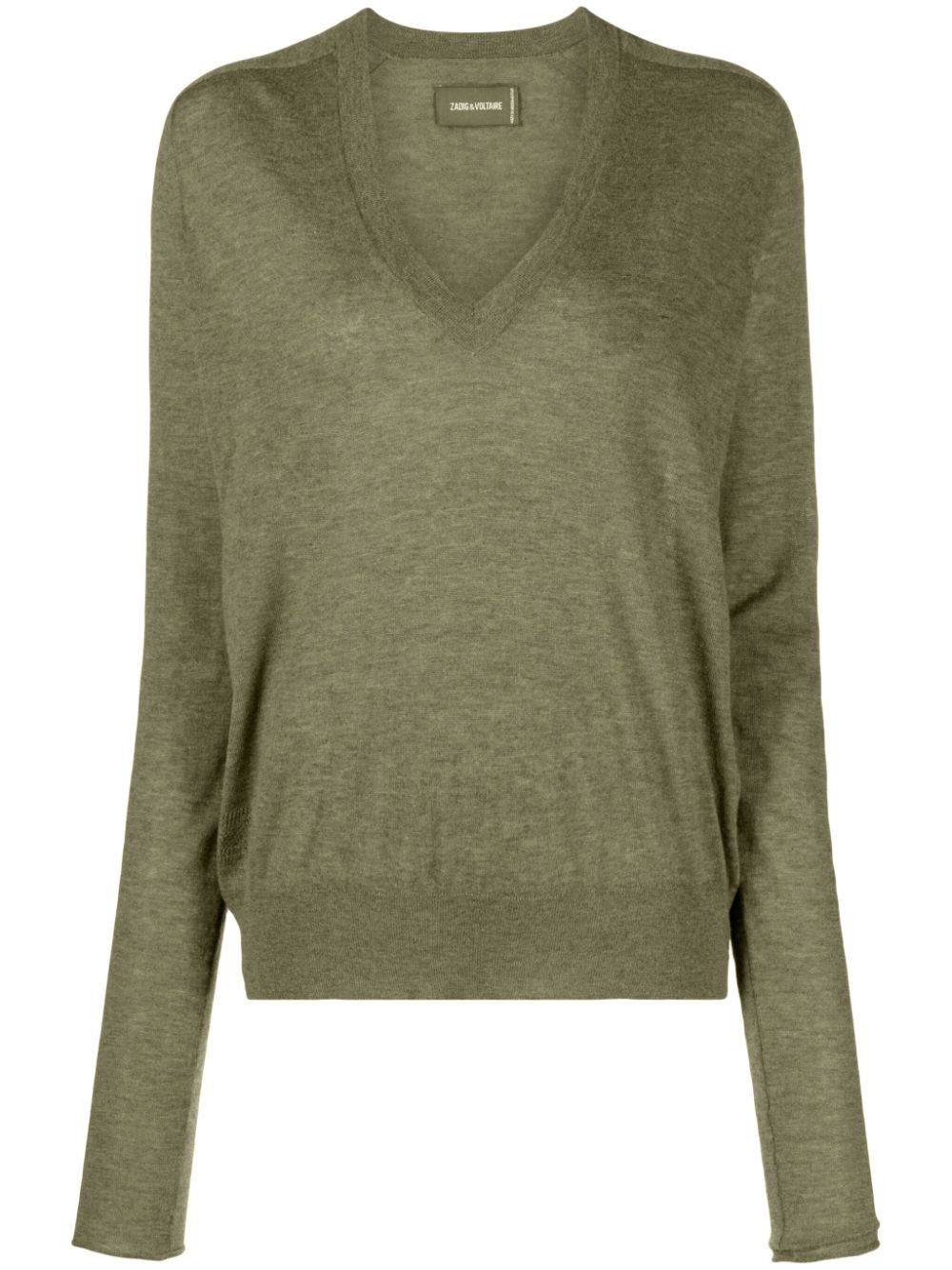 Crew-neck cashmere jumper - Green