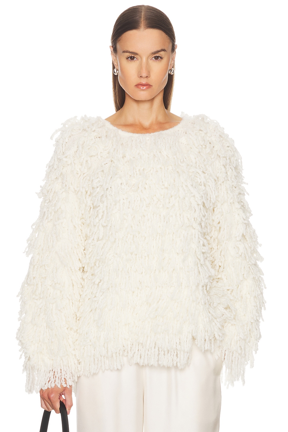 Loulou de Saison Gabin Sweater in Ivory - Ivory. XS also in