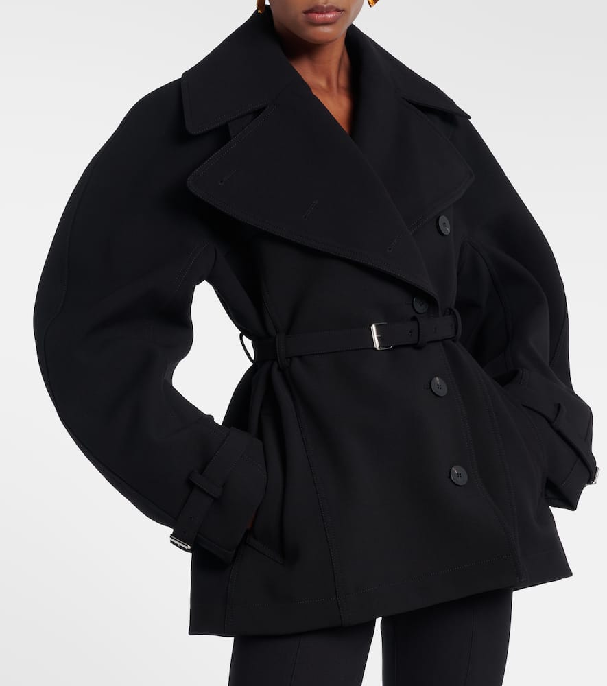 Belted trench coat