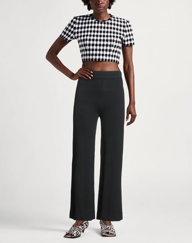 Woman Pants Black Size M Wool, Viscose, Polyamide, Cashmere