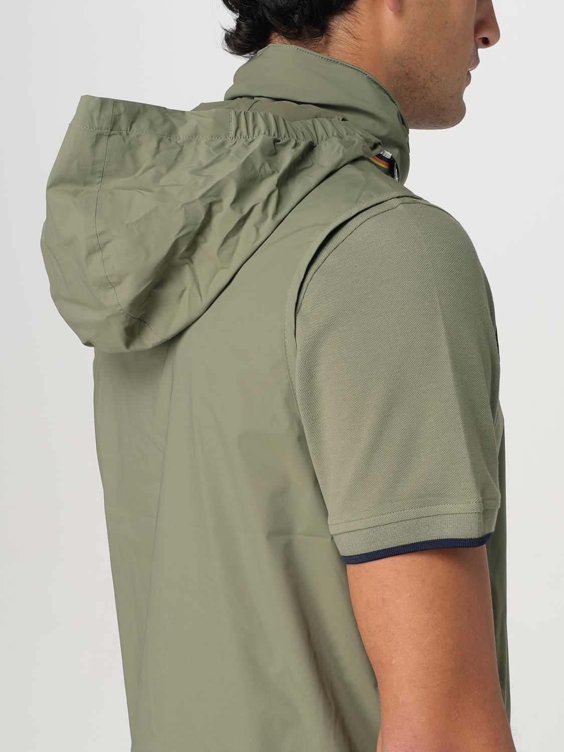 Coat Men color Green