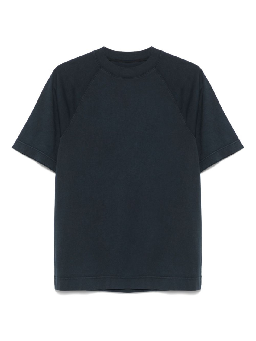 Navy Blue Crewneck Cotton T-Shirt