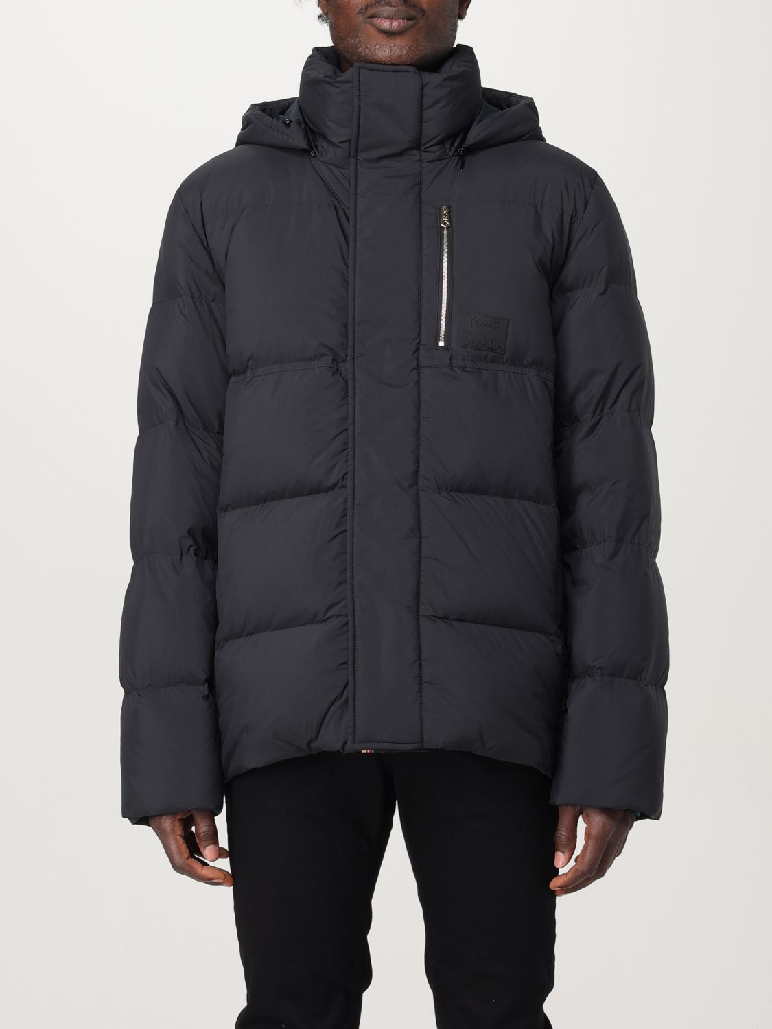 Hooded puffer jacket - Black