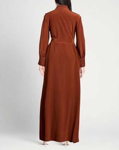 Woman Maxi dress Brown Size 0 Silk