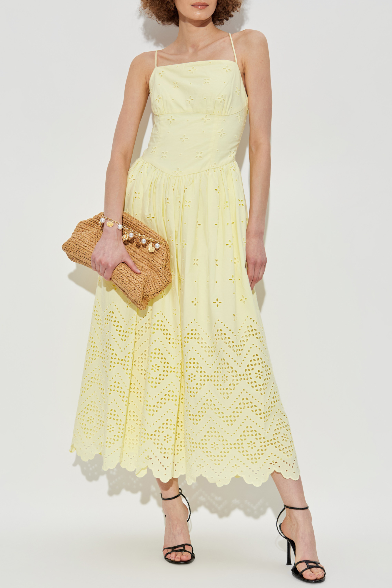 Strappy Dress, Women's, Yellow