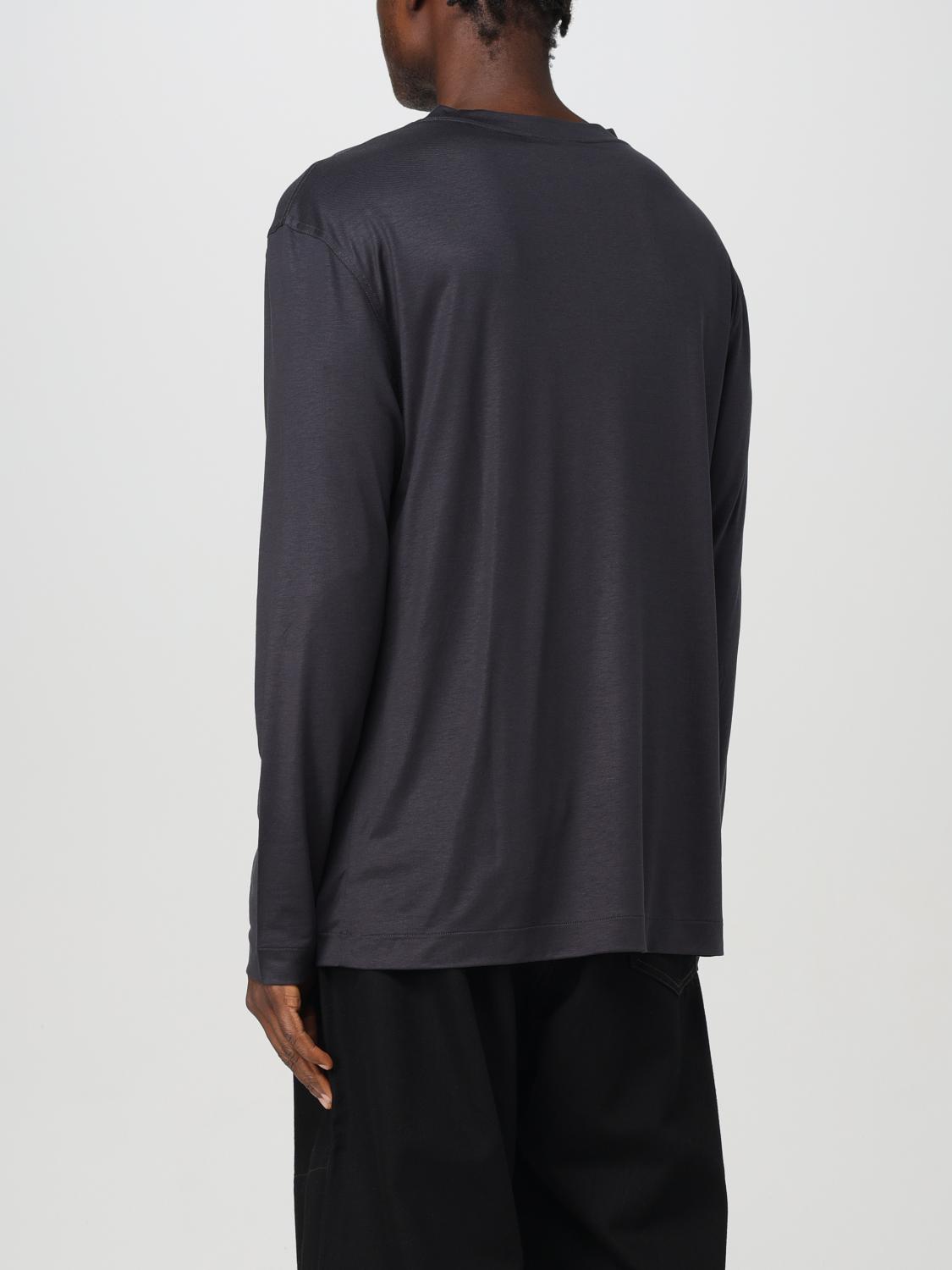 Crew-neck long-sleeve T-shirt - Grey