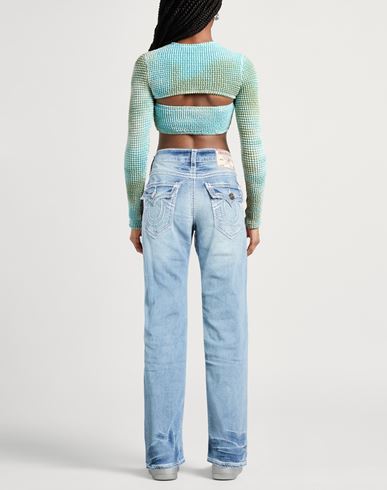 Woman Jeans Blue Size 27 Cotton, Polyester, Rayon, Elastane