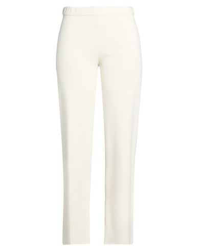 Woman Pants Ivory Size 6 Merino Wool, Acrylic