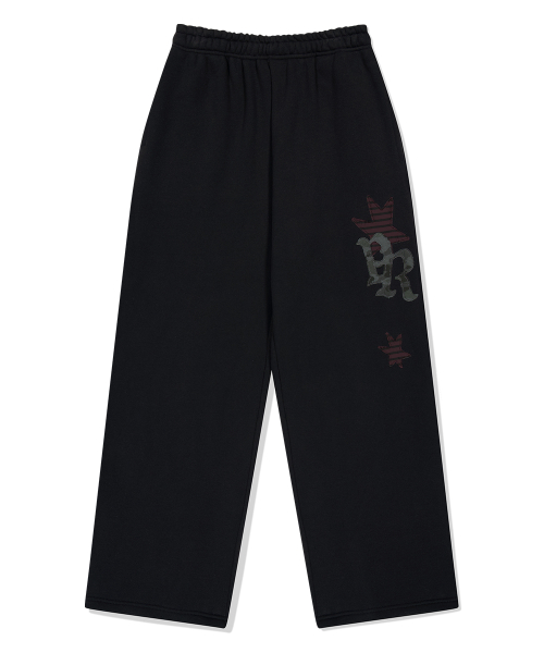 PRAY APPLIQUE SWEAT PANT BLACK
