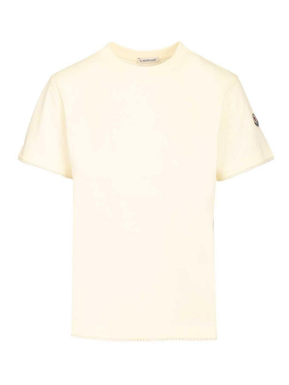 Moncler - short sleeve top crochet cuffs he