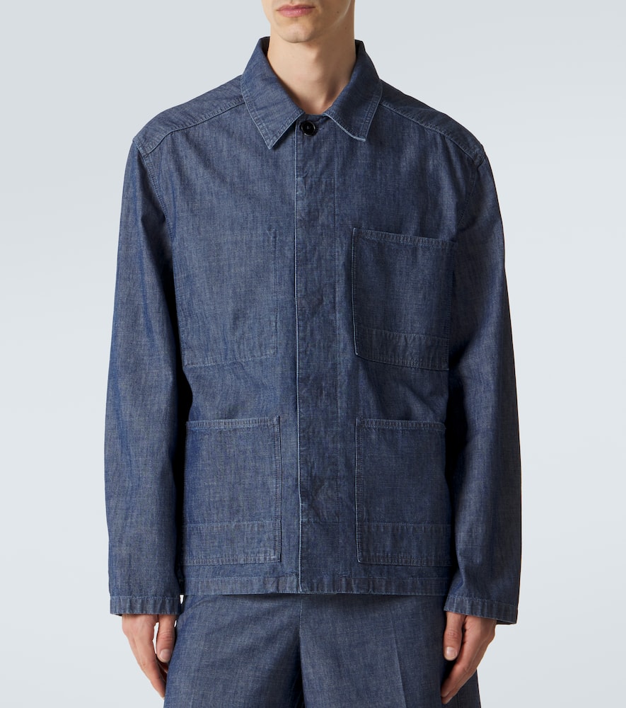 Cotton chambray overshirt