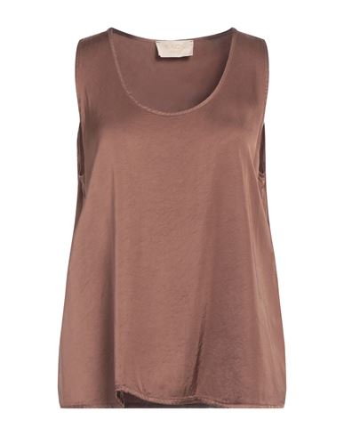 Woman Top Brown Size 8 Viscose