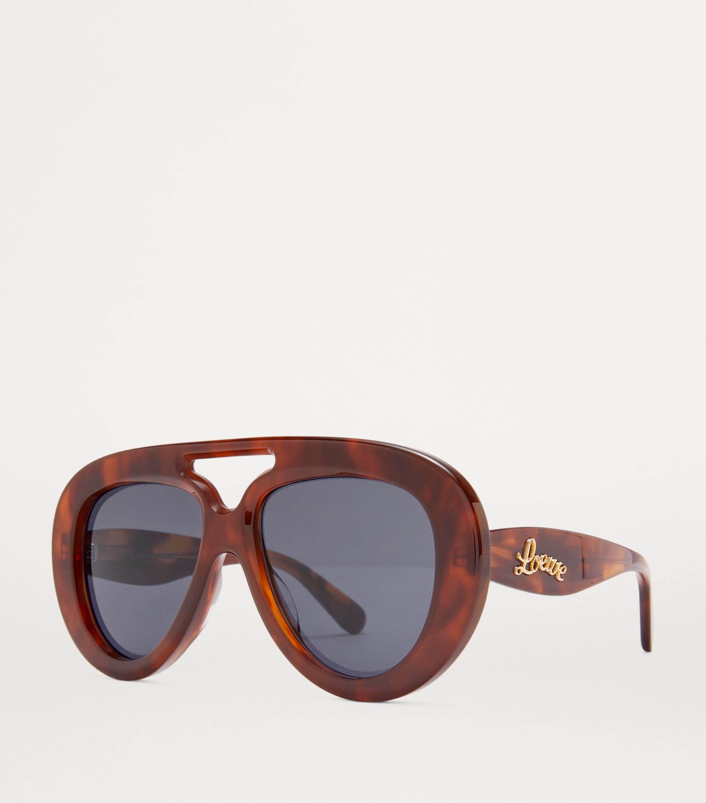 Round Spoiler Aviator Sunglasses