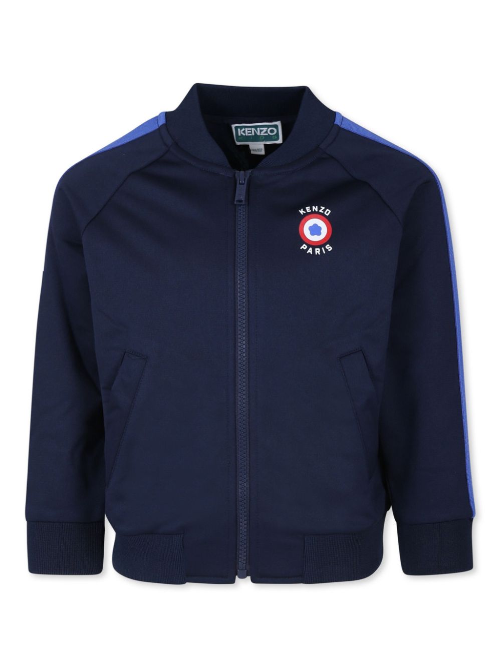 Boke Flower zip-up jacket - Blue