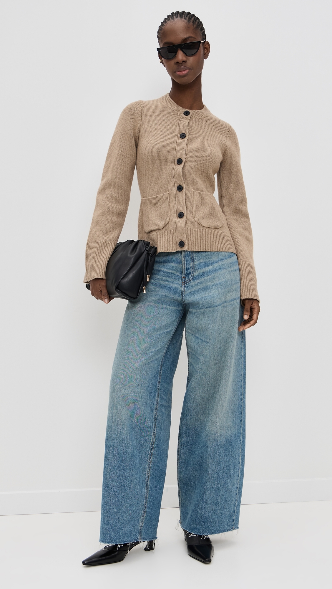 Dani Cinched Waist Cardigan Toasted Wheat