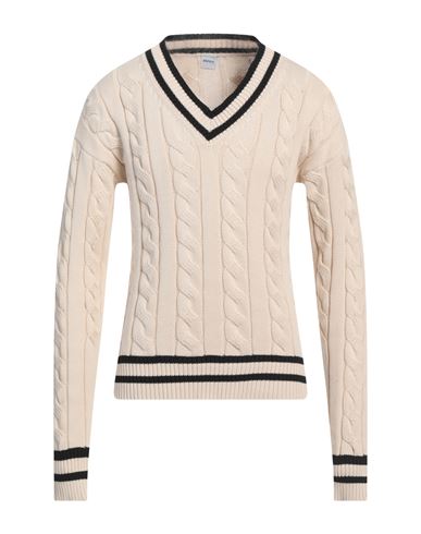 Man Sweater Beige Size 38 Cotton