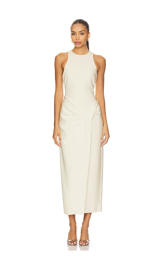 House of Harlow 1960 x REVOLVE Alex Midi Dress in Ivory.  XS. Also in L, M, S