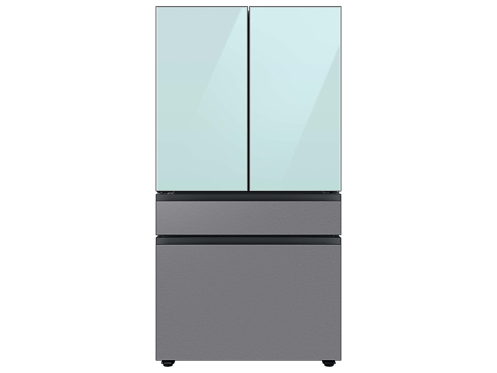 Bespoke 4-Door French Door Refrigerator Panel in Stainless Steel - Middle Panel(RA-F36DMMQL/AA)
