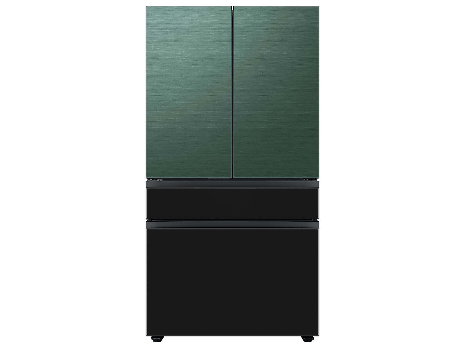 Bespoke 4-Door French Door Refrigerator Panel in Charcoal Glass - Bottom Panel(RA-F36DB433/AA)