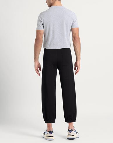 Man Pants Black Size M Cotton