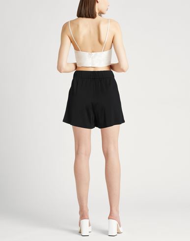 Woman Shorts & Bermuda Shorts Black Size S Viscose, Elastane