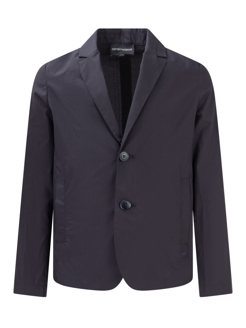Kids Blue Solid Blazer
