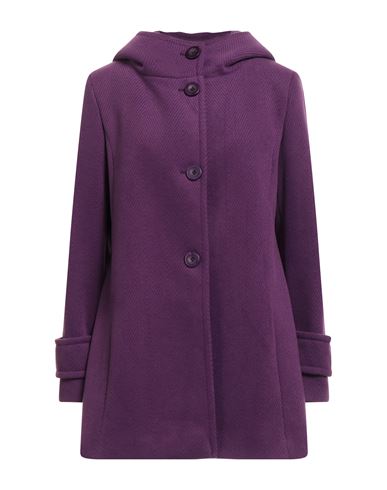 Woman Coat Mauve Size 4 Polyester