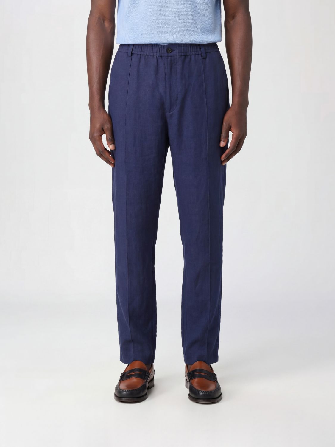 Pants Men color Blue
