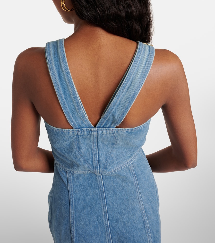 Denim midi dress