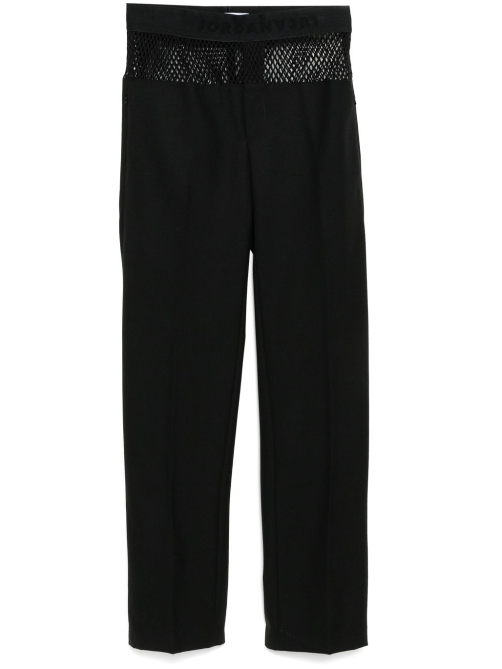 Mesh tailored trousers - Black