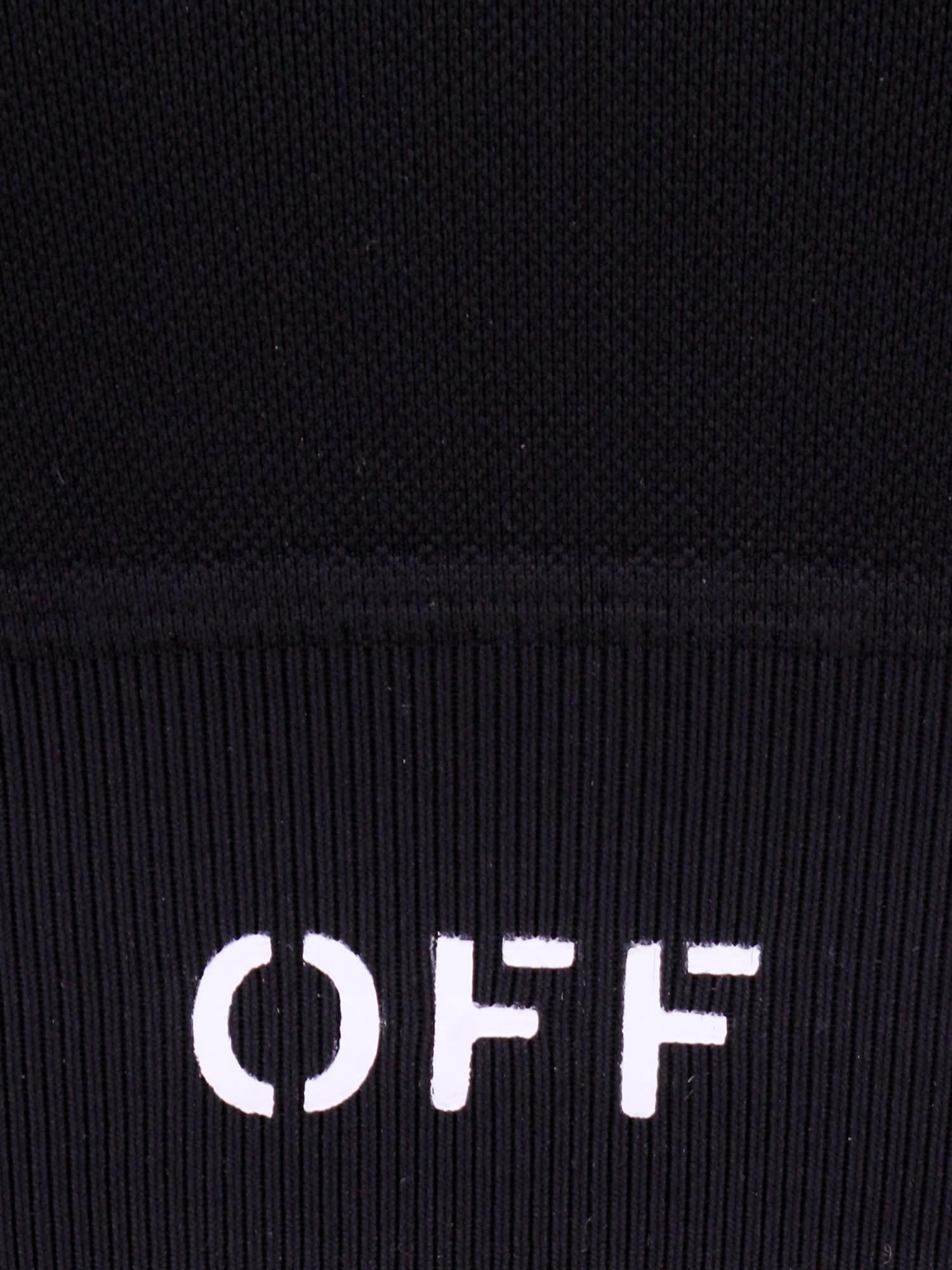 Off Stamp long-sleeve top - Black