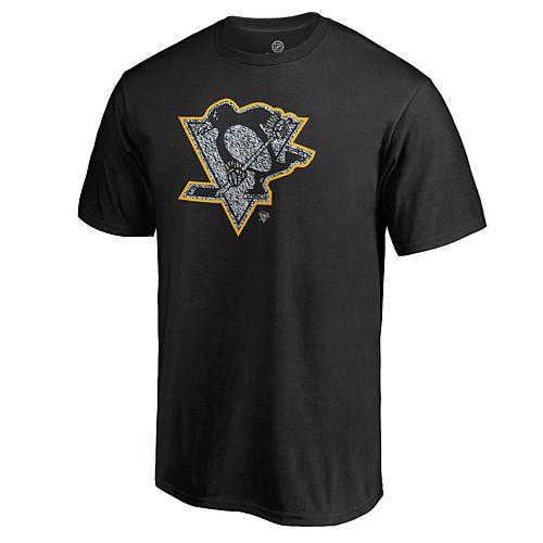 Men's Fanatics Black Pittsburgh Penguins Static Logo T-Shirt