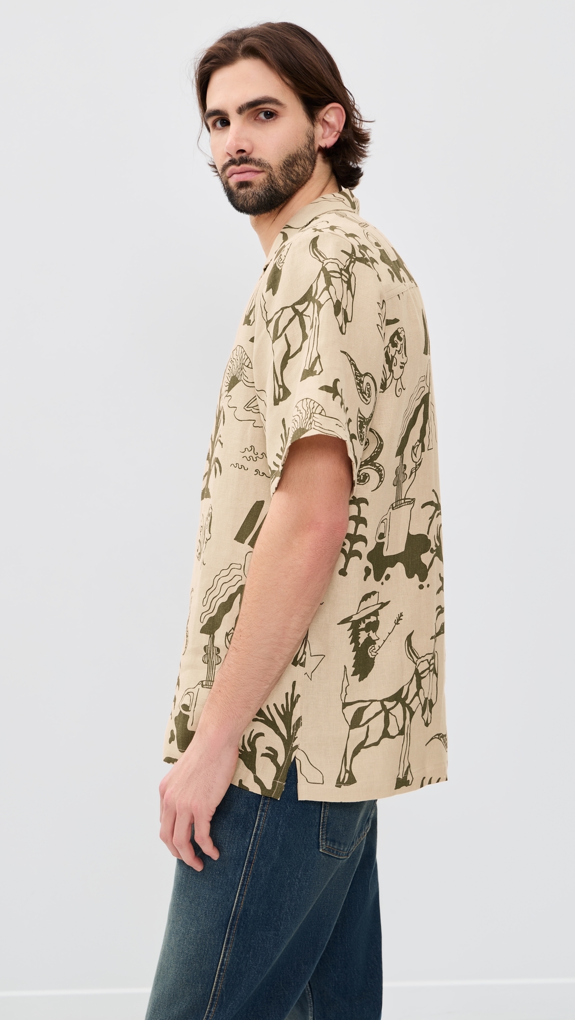 Poplan Cuba Shirt Beige