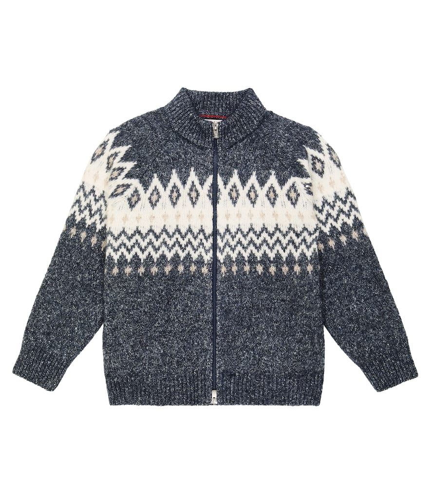 Fair Isle intarsia cardigan