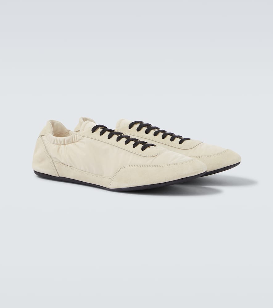 Collapse Re-Nylon and suede sneakers
