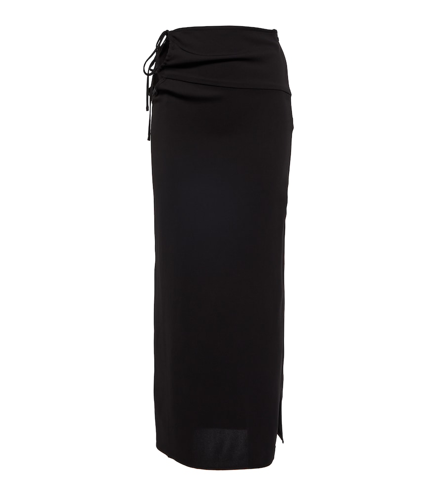 Christopher Esber Wraparound crêpe maxi skirt