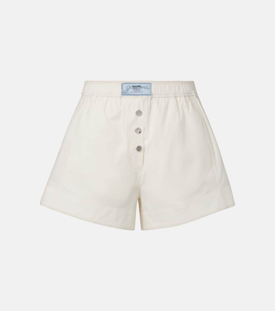 Cotton-blend shorts