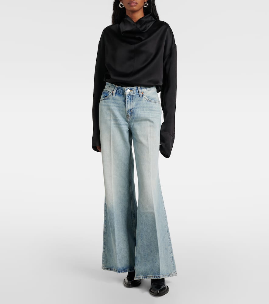 Baggy flared jeans