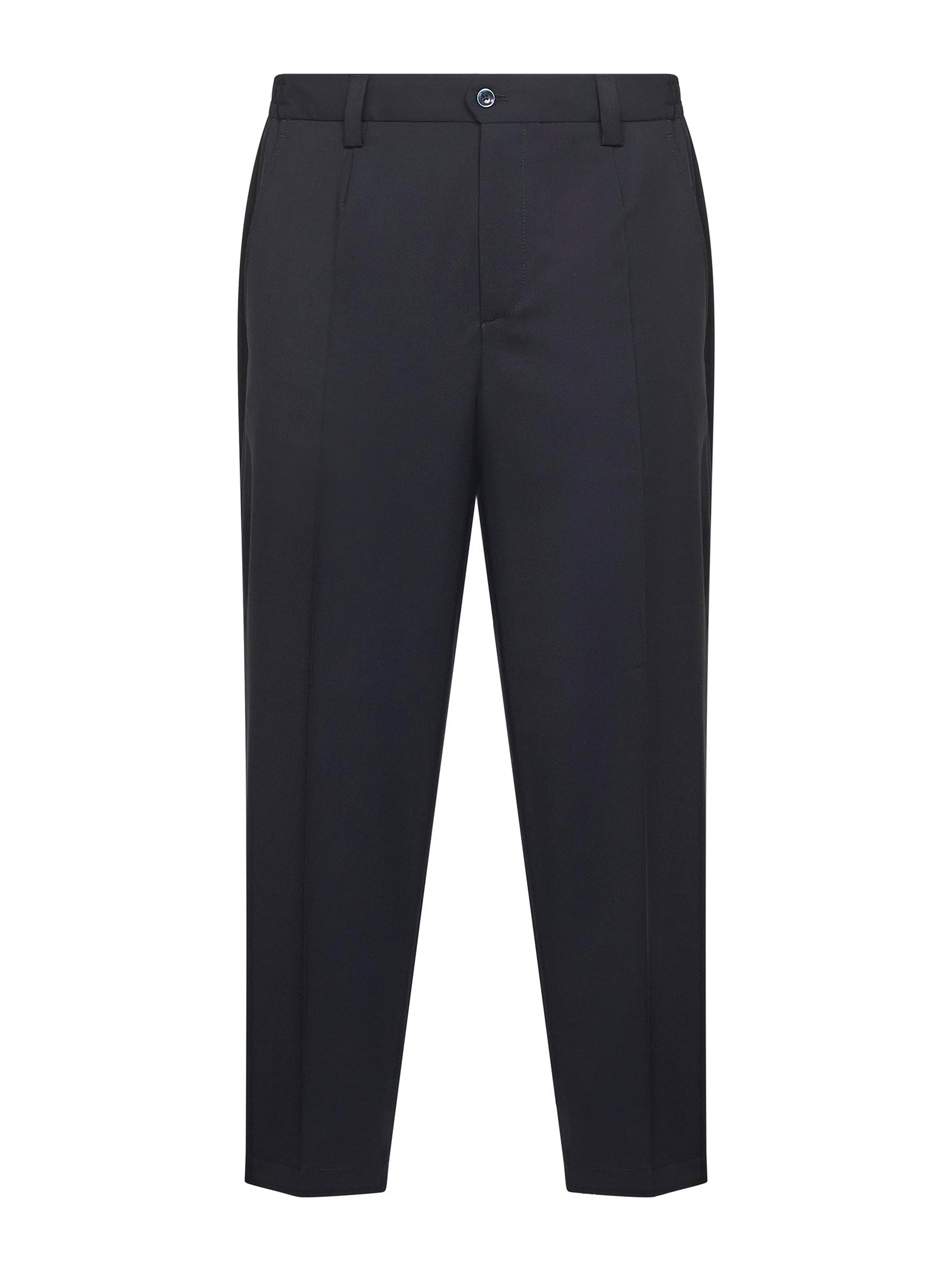 Virgin Wool Trousers — Blue