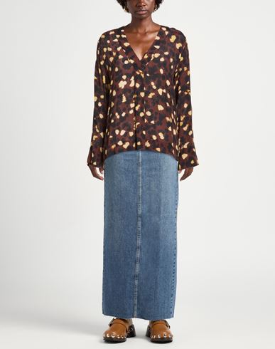 Woman Top Chocolate brown Size 6 Viscose